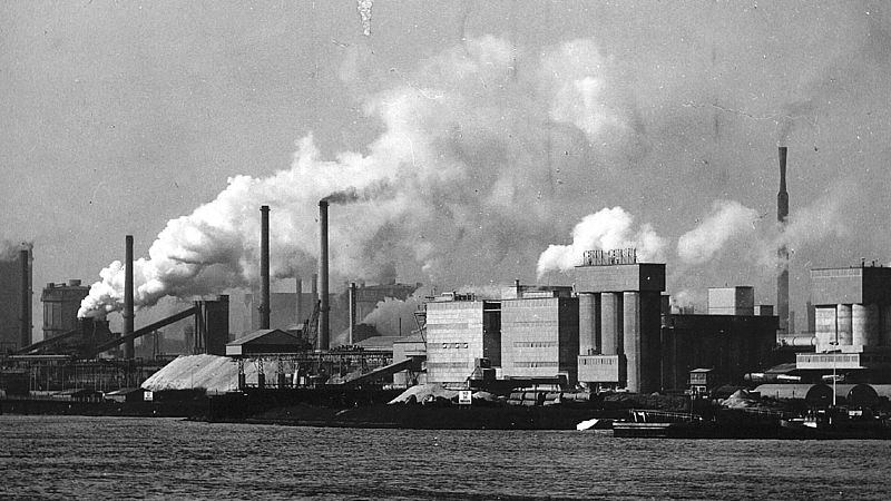 Hoogovens, nu Tata Steel, in de jaren 70