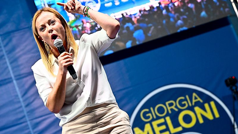 ‘She’s the Italians’ Trump’: Giorgia Meloni, favorita di estrema destra alle elezioni italiane