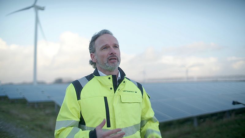 CEO Martijn Hagens van energieleverancier Vattenfall