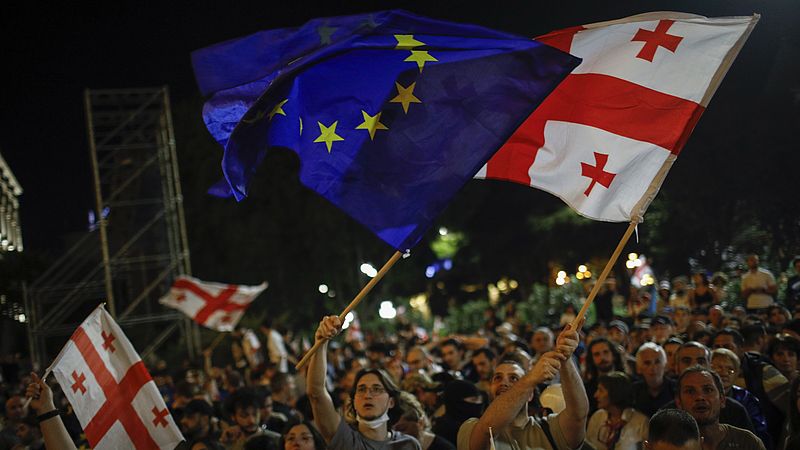 What’s going on in Georgia, where protests have been going on for weeks?  ‘Citizens want rapprochement with Europe, not Russia’