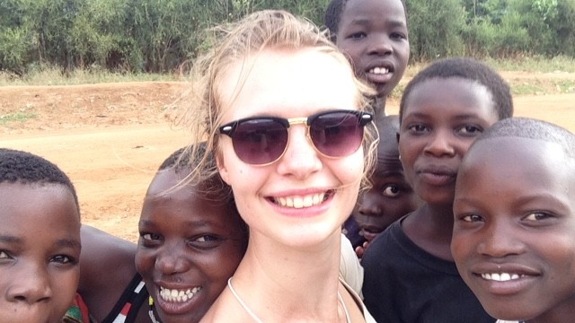 Sophia Koetsier in Oeganda