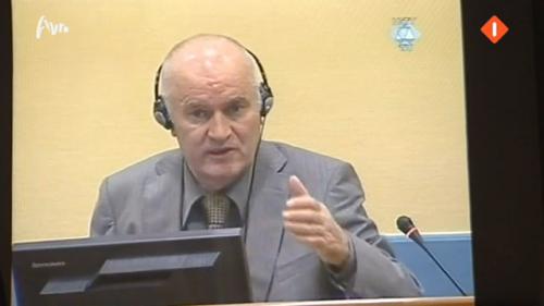 Mladic verschijnt voor het Tribunaal