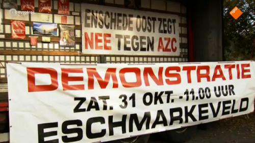 AZC-Alert demonstreert tegen AZC Enschede