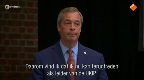 Britse politicus Farage stopt 
